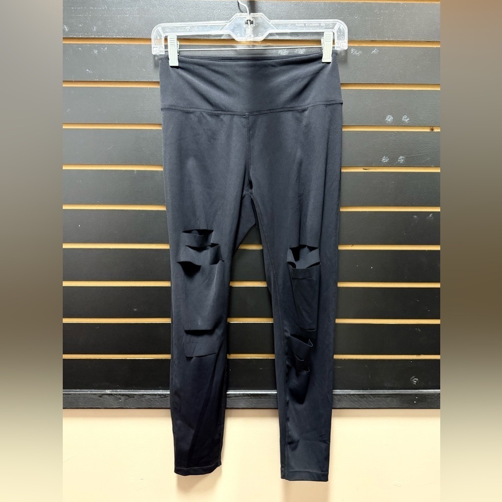 ZYIA Black Cut Out Leggings Size 4 High Rise